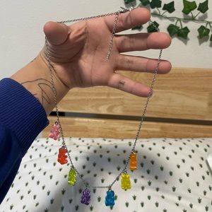 NWT Stainless Steel Gummy Bear Necklace